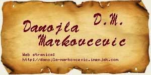 Danojla Markovčević vizit kartica